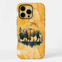 Native American iPhone Case with Buffalo