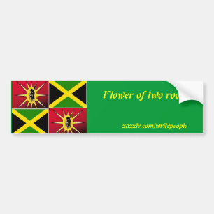 Native american-Jamaican Bumper Sticker