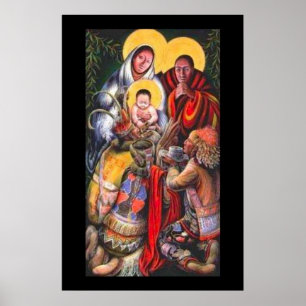 Native American Jesus & Saints Poster