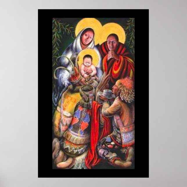 Native American Jesus & Saints Poster (Front)