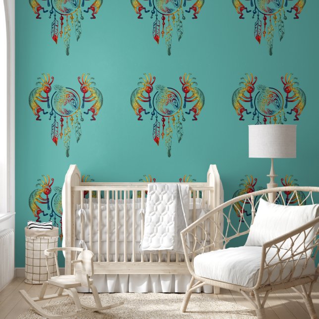 Native American Kokopelli Whale Dreamcatcher 1 Wallpaper (Kids)