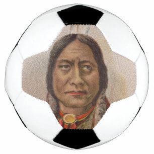 Native American: Lakota Sitting Bull, Smoking Ad Soccer Ball