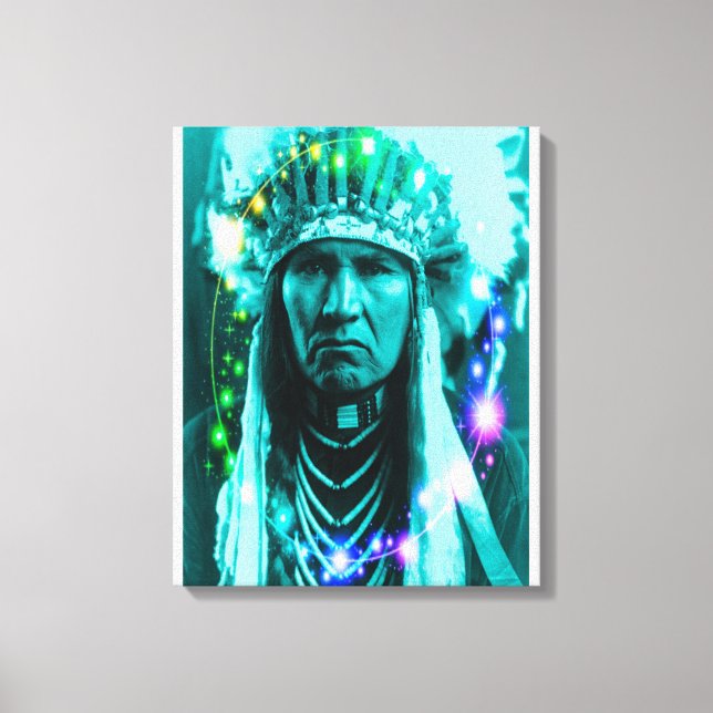 Native American Magical Chief Canvas Print (Front)