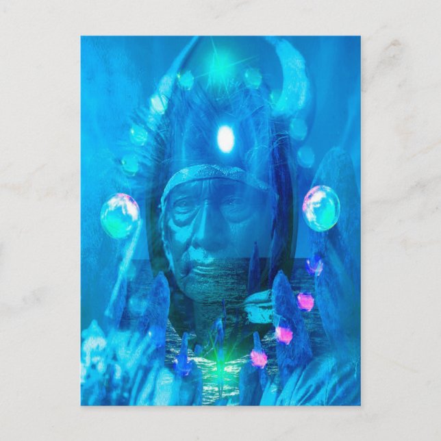 Native American Magician Postcard (Front)
