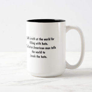 Native American man Two-Tone Coffee Mug