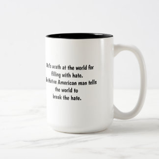 Native American man Two-Tone Coffee Mug