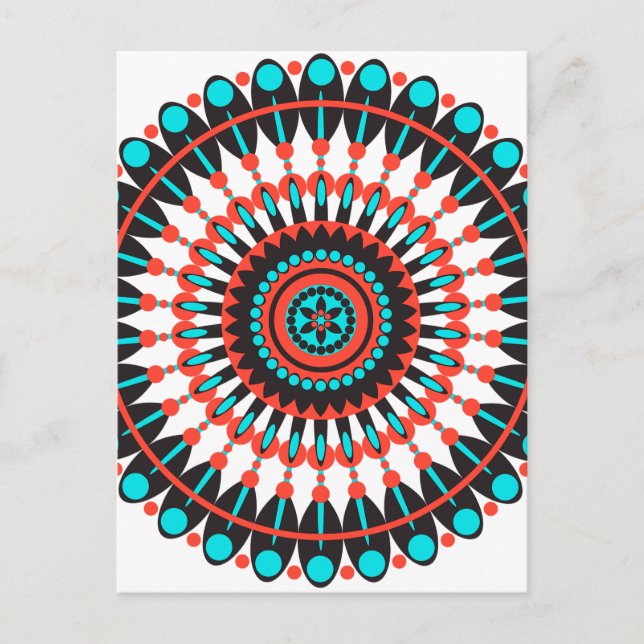 Native American Mandala Postcard (Front)