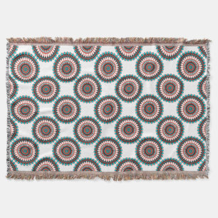 Native American Mandala Throw Blanket