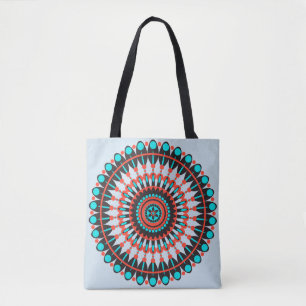 Native American Mandala Tote Bag