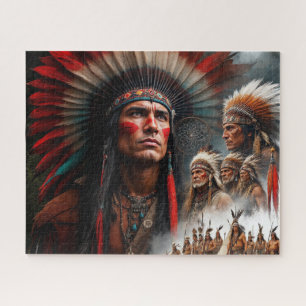 Native American Men Jigsaw Puzzle