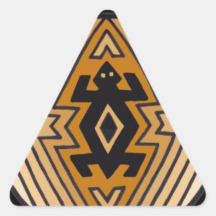 Native American Mimbres Bear Triangle Sticker