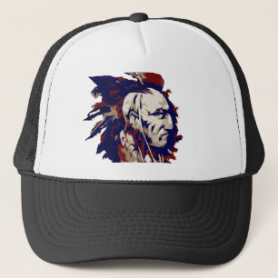 Native American Mohawk Trucker Hat