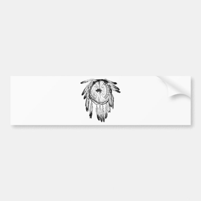 Native American Ornament Bumper Sticker (Front)