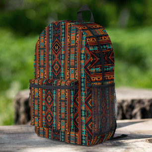 Native American Pattern Boho Culture Abstract Arts Printed Backpack