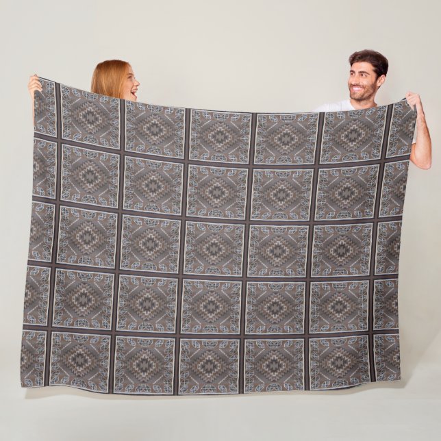Native American Pattern Fleece Blanket (In Situ)
