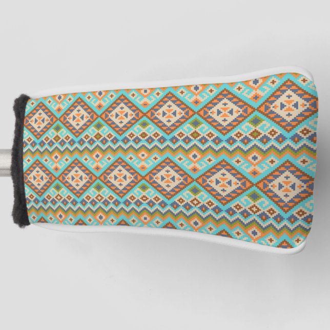 Native American Pattern Golf Head Cover (Front)