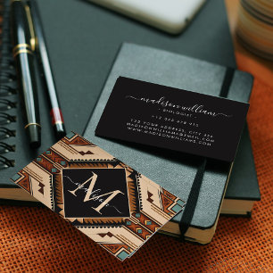 Native American Pattern Indian Culture Boho Style Business Card