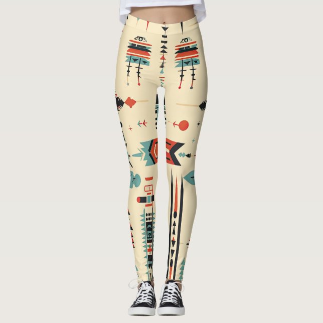 Native American Pattern Leggings (Front)