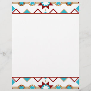 Native American Pattern Letterhead