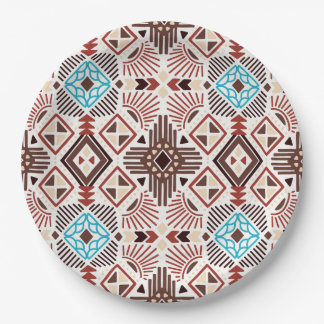 Native American Pattern Paper Plate