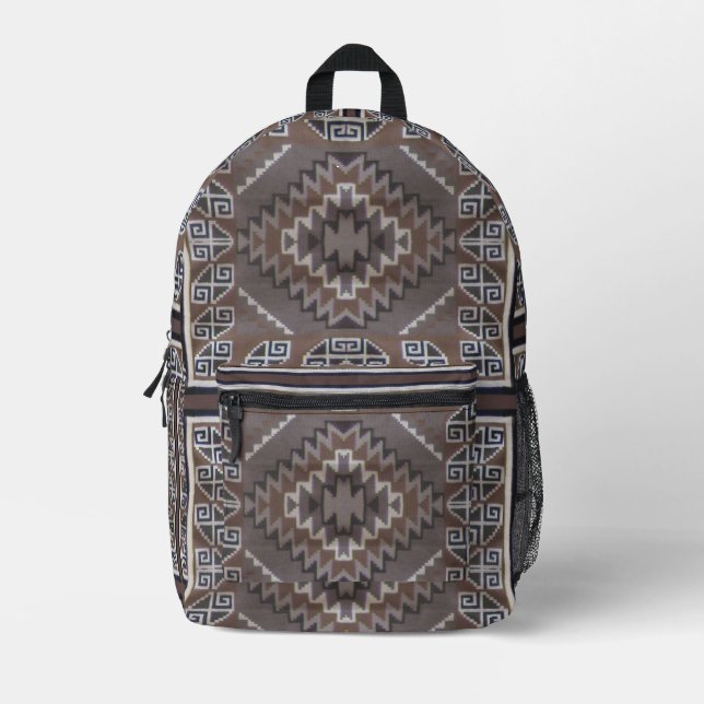 Native American Pattern printed Backpack (Front)