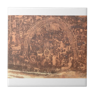 Native American Petroglyphs Rochester Panel Tile
