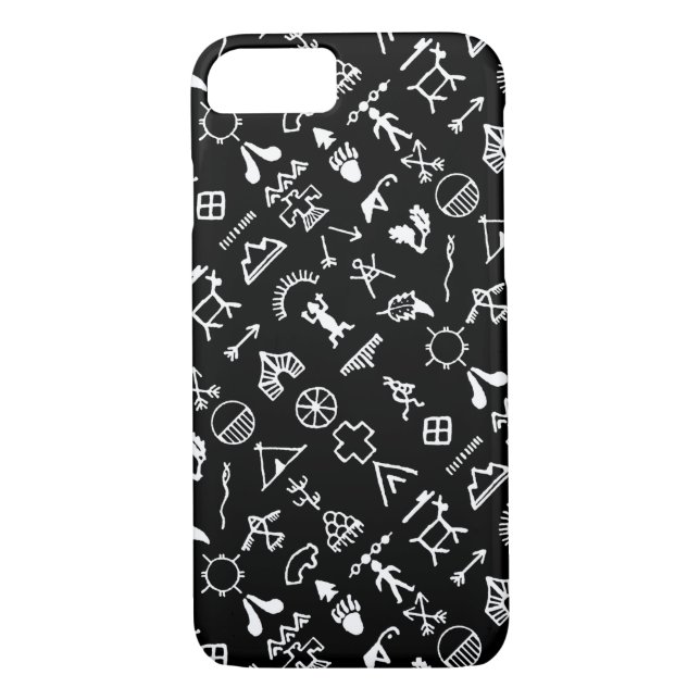 Native American Picture Symbols Case-Mate iPhone Case (Back)