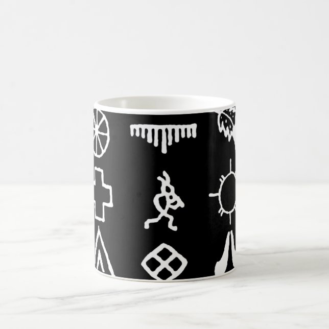 Native American Picture Symbols Coffee Mug (Center)
