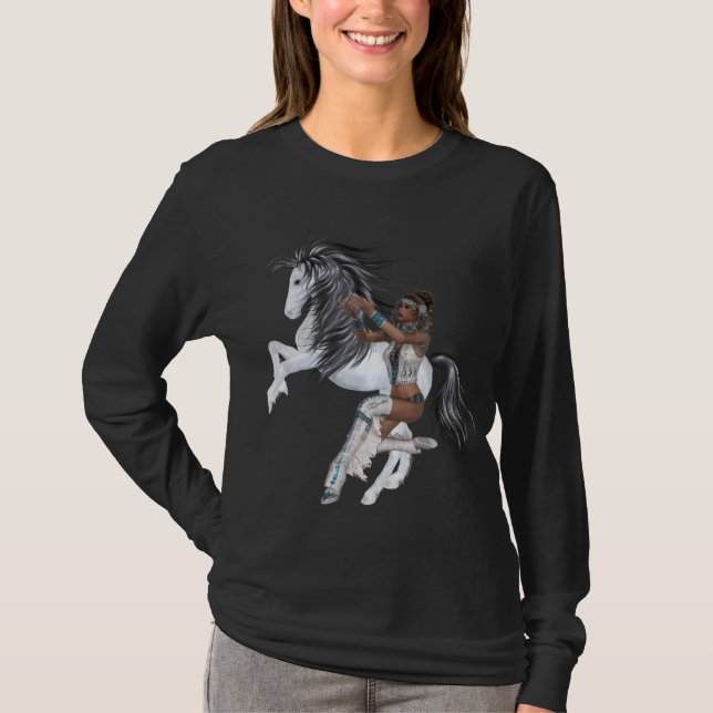Native American Princess and Stallion Shirt (Front)