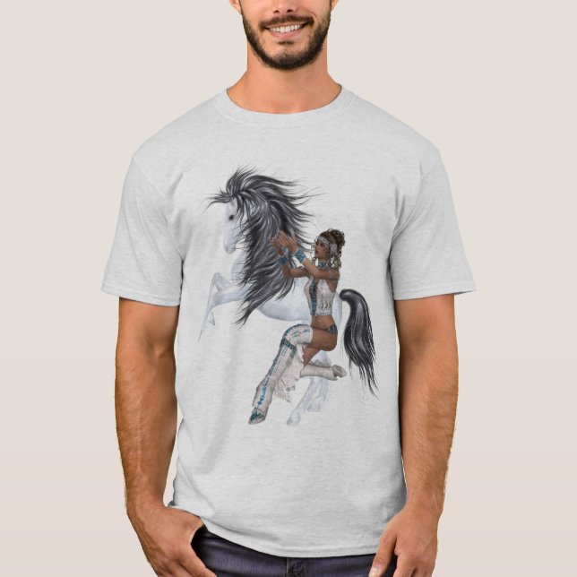 Native American Princess and Stallion Shirt (Front)