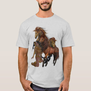 Native American Princess and Stallions Shirt