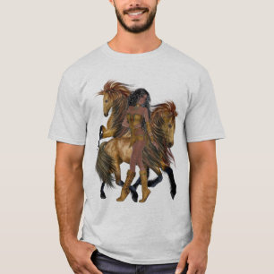 Native American Princess and Stallions Shirt