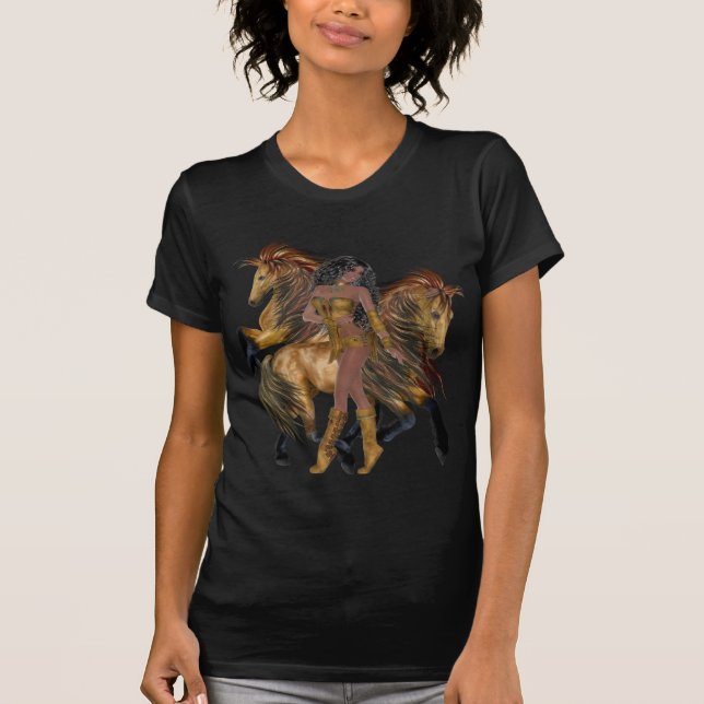 Native American Princess and Stallions Shirt (Front)