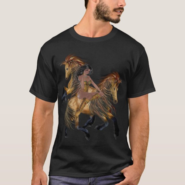 Native American Princess and Stallions Shirt (Front)