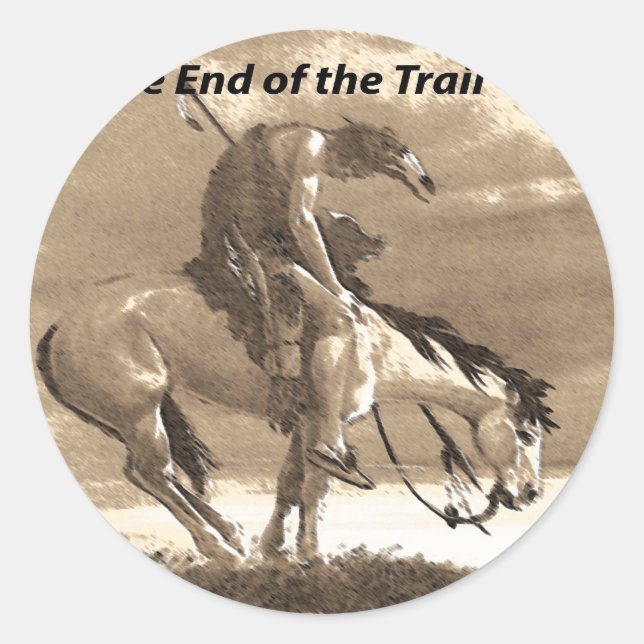 Native American Quotes Classic Round Sticker (Front)