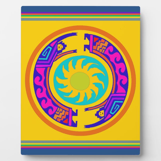 Native American Rainbow Spirits Plaque (Front)