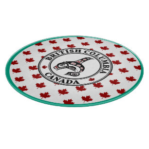 Native American Red Black Art Killer Whale Cutting Board