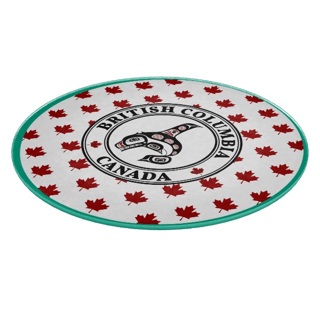 Native American Red Black Art Orca Killer Whale Cutting Board (Corner)