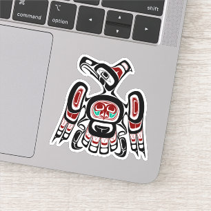 Native American Red Black Kaigani Thunderbird