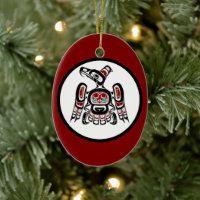 Native American Red Black Kaigani Thunderbird