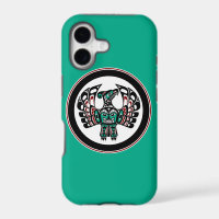 Native American Red Black Vector Art Thunderbird