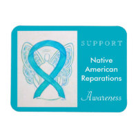 Native American Reparations Angel Ribbon Magnet