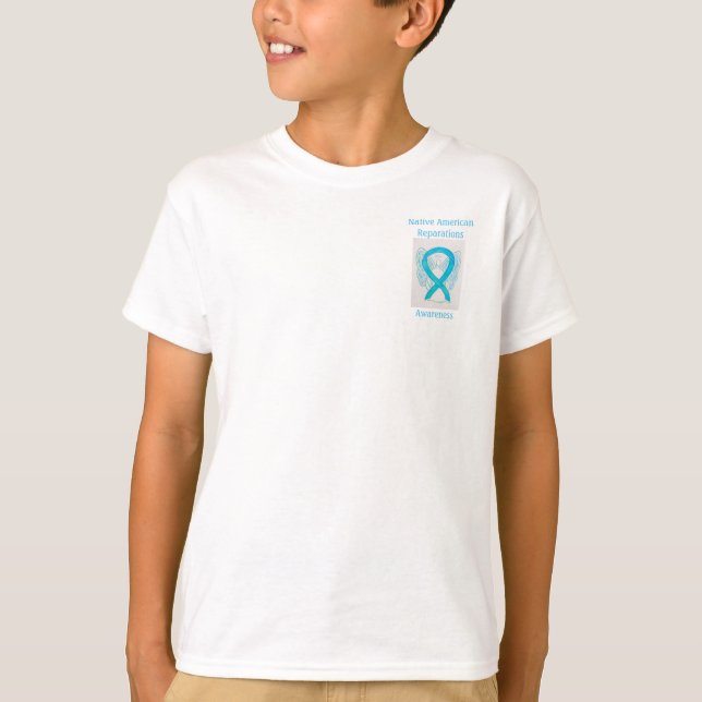 Native American Reparations Awareness Ribbon Tee (Front)