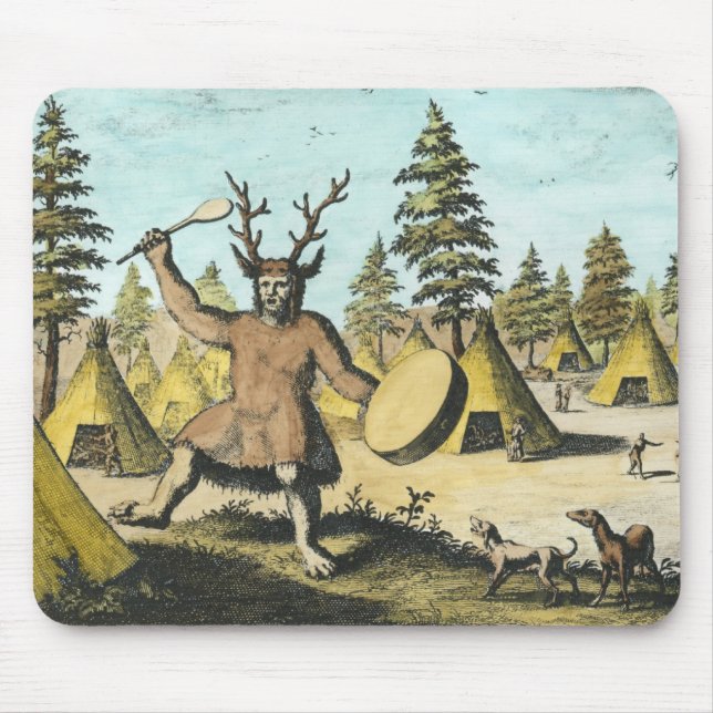 Native American Shaman Mouse Pad (Front)