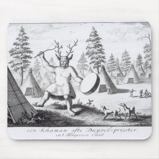Native American Shaman Mouse Pad (Front)