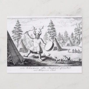 Native American Shaman Postcard