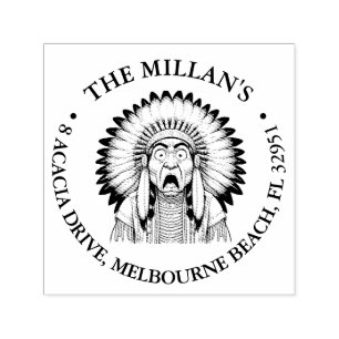 Native American Shocked theme Self-inking Stamp