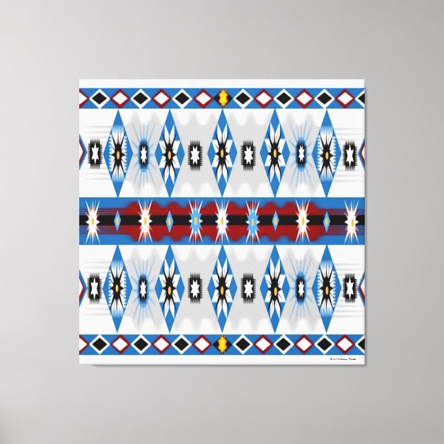 Native American Sioux Stretched Canvas Print (Front)