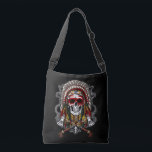 Native American Skull Indian Chief Headdress Crossbody Bag<br><div class="desc">Native American Skull Indian Chief Headdress design for every native American history lover.</div>