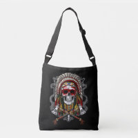 Native American Skull Indian Chief Headdress